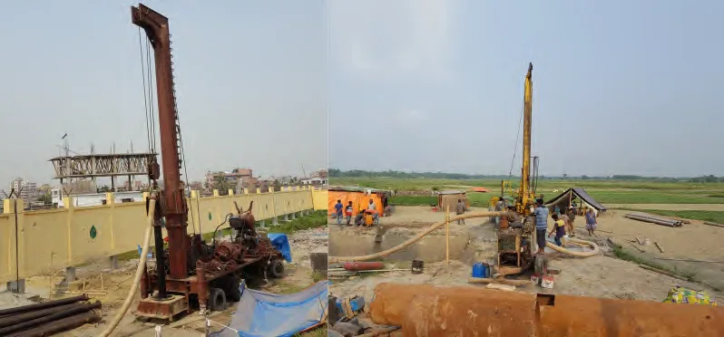 Deep tube well drilling